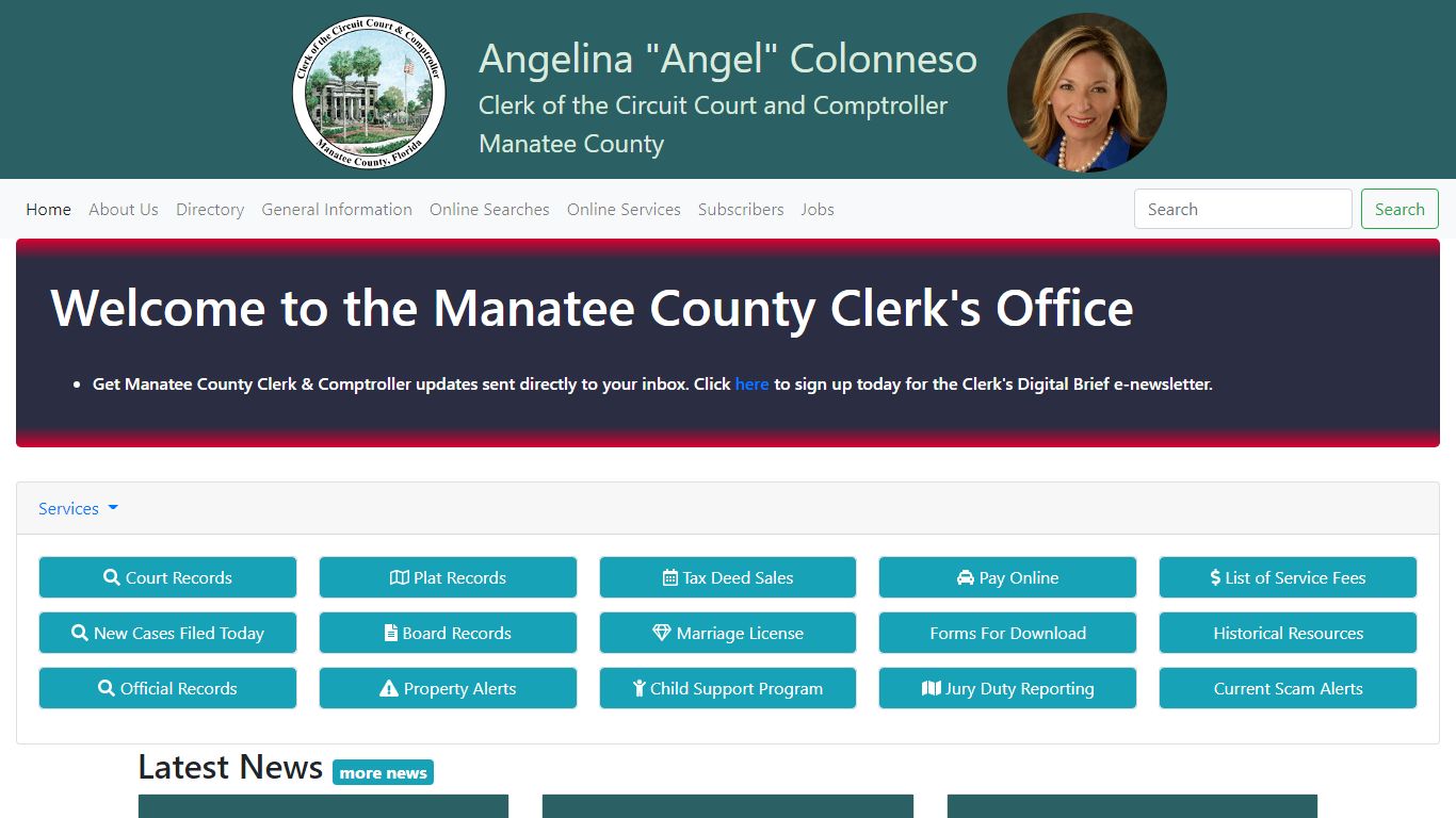 Manatee Clerk Home